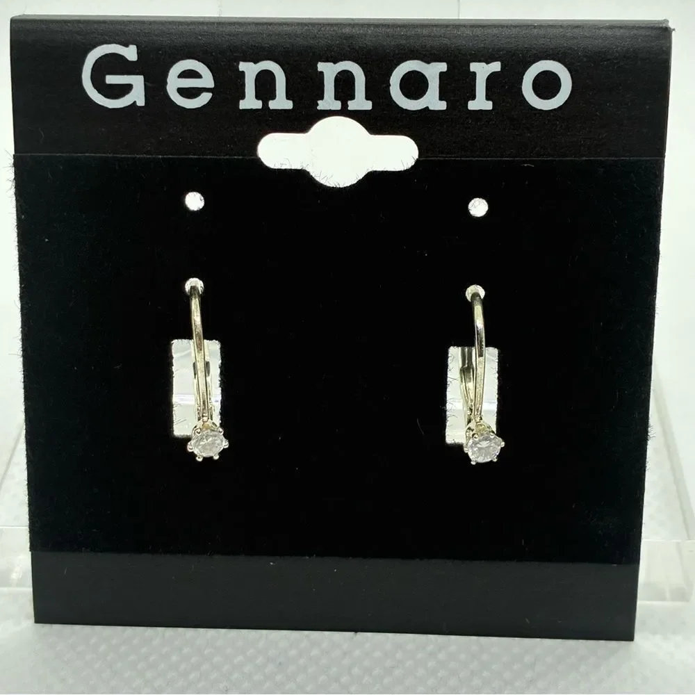 3For$20 Silver-Tone Crystal Drop Earrings